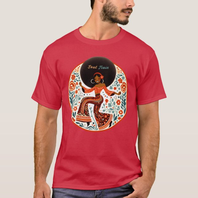 Soul train disco dance soul music 70s friend T-Shirt (Vorderseite)