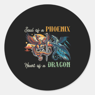 Soul von Pcute Ss Niedlicher Snix Herzdrache Fanta Runder Aufkleber