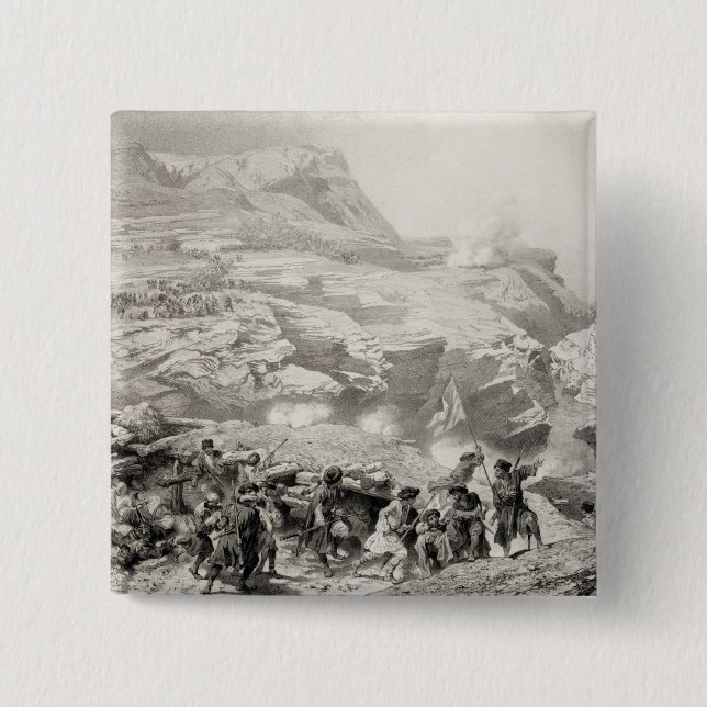 Soulak Durchlauf bei Akhati, Dagestan, überziehen Button (Vorderseite)