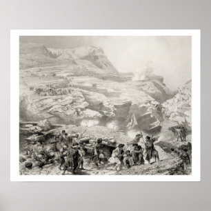Soulak Durchlauf bei Akhati, Dagestan, überziehen Poster