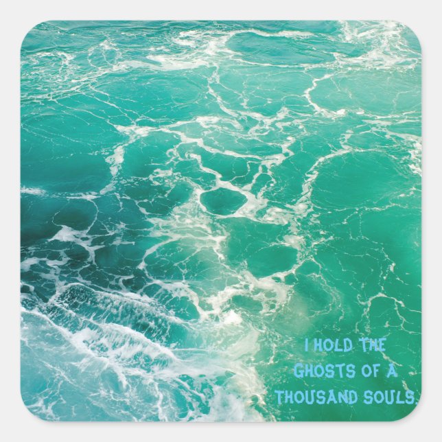 Soule des Meeres 2 Quadratischer Aufkleber (Vorderseite)