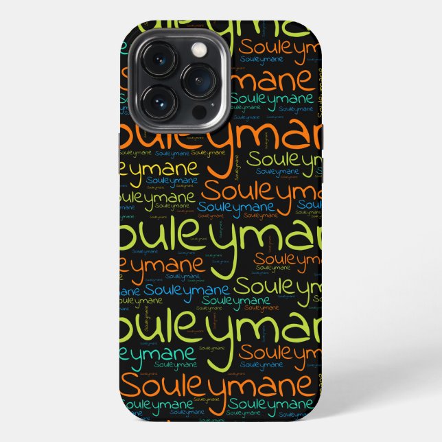 Souleymane iPhone Hülle (Rückseite)