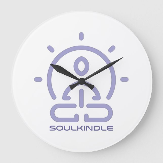 "SoulKindle" Acrylmauer-Uhr Große Wanduhr (Vorderseite)