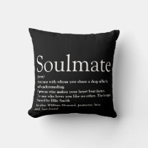Soulmate Definition Schwarz und Weiß Spaß