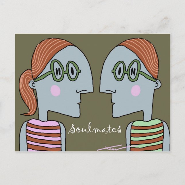 Soulmates Postkarte (Vorderseite)