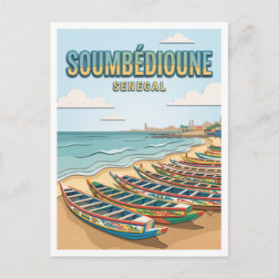 Soumbédioune Strand Dakar Senegal Postkarte