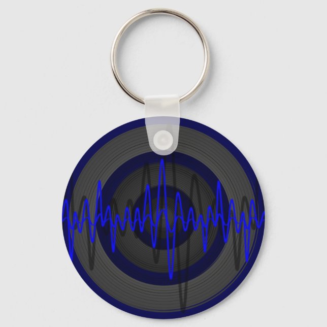 Sound Blue Dark Schlüsselanhänger (Vorderseite)