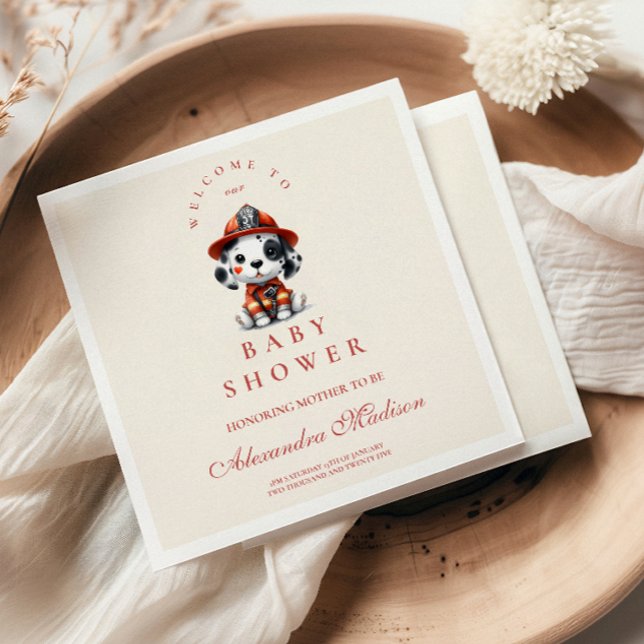 Sound der Alarm Baby-Dusche Serviette (Von Creator hochgeladen)