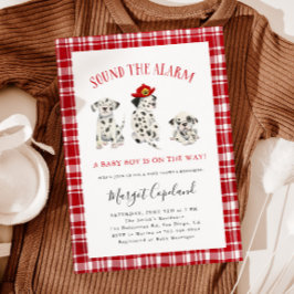Sound der Alarm Firefighter Baby-Dusche Einladung