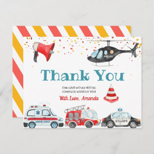 Sound der Alarm Greifen Sie Ihre Ausrüstung Geburt Dankeskarte