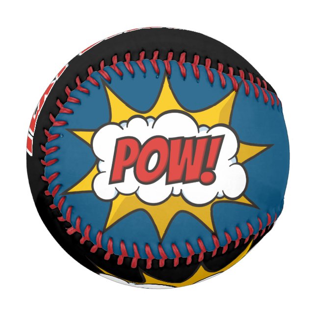 Sound Effect-Muster des Comic anzeigen Baseball (Vorderseite Links)