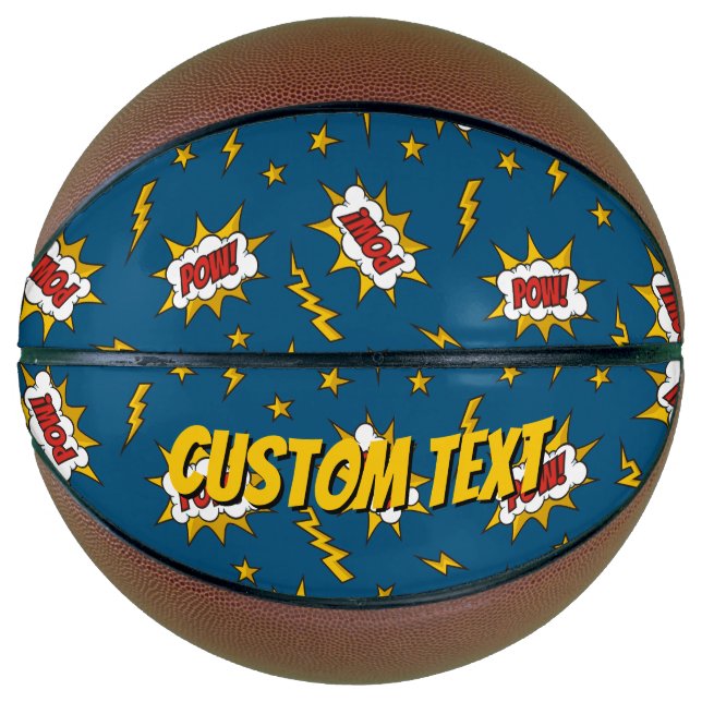 Sound Effect-Muster des Comic anzeigen Basketball (Vorderseite)