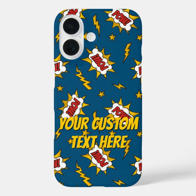 Sound Effect-Muster des Comic anzeigen Case-Mate iPhone Hülle (Rückseite)