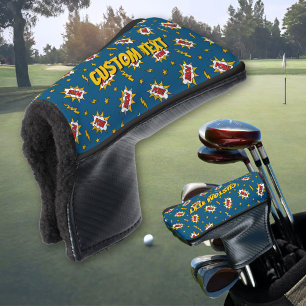 Sound Effect-Muster des Comic anzeigen Golf Headcover