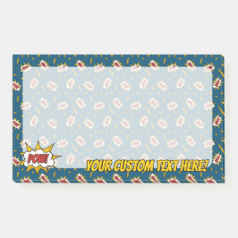 Sound Effect-Muster des Comic anzeigen Post-it Klebezettel