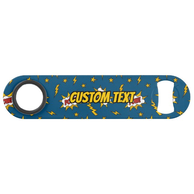 Sound Effect-Muster des Comic anzeigen Speed Flaschenöffner (Vorderseite (Horizontal))