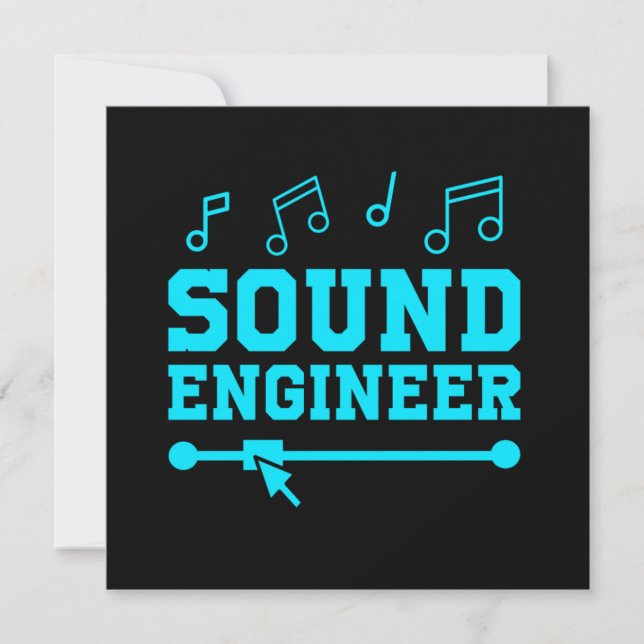 Sound Engineer Audio Engineer Music Professionals  Einladung (Vorderseite)