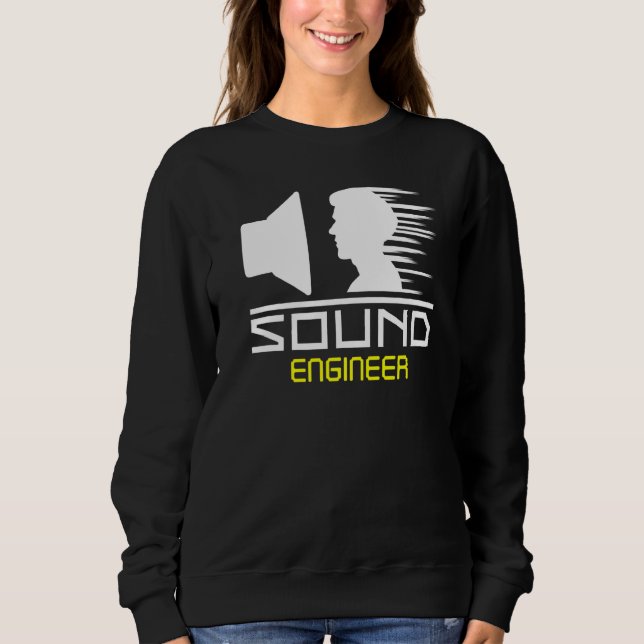 Sound Engineer Audio Tech Mixer Music Concept Tech Sweatshirt (Vorderseite)