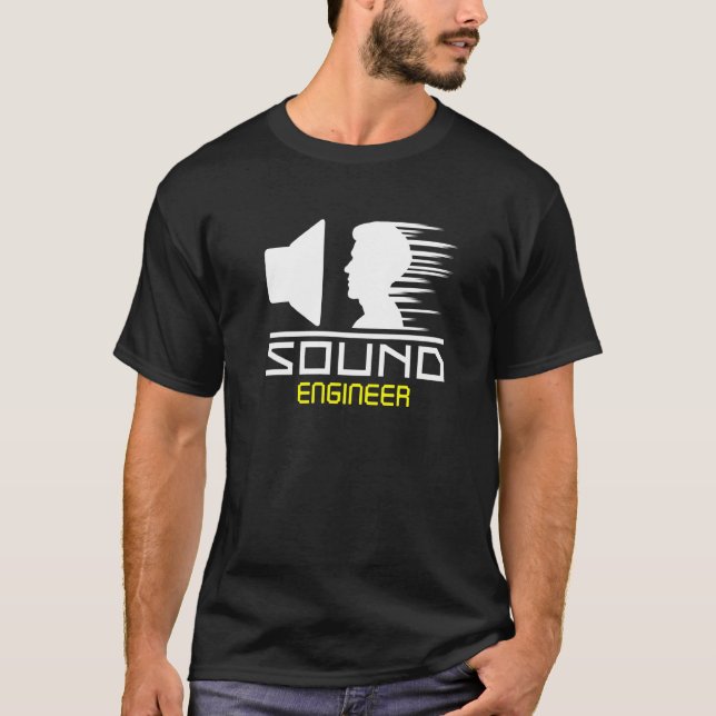 Sound Engineer Audio Tech Mixer Music Concept Tech T-Shirt (Vorderseite)