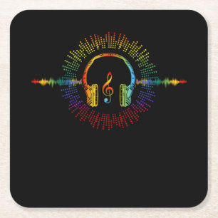 Sound Engineer Audio Wave Audio Engineer Music Lov Rechteckiger Pappuntersetzer