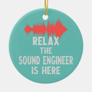 Sound Engineer Studio Audio-Design für Audio Keramik Ornament