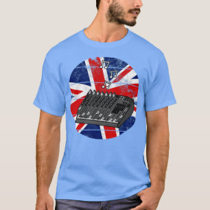 Sound Engineer UK Flag British Musician T-Shirt
