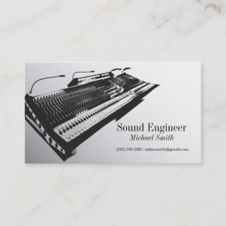 Sound Engineer Visitenkarte