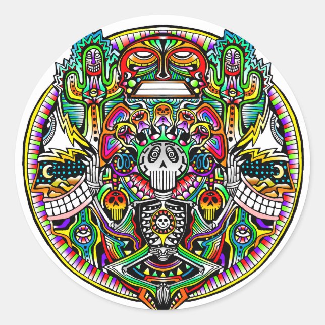 Sound Experience Runder Aufkleber (Vorderseite)