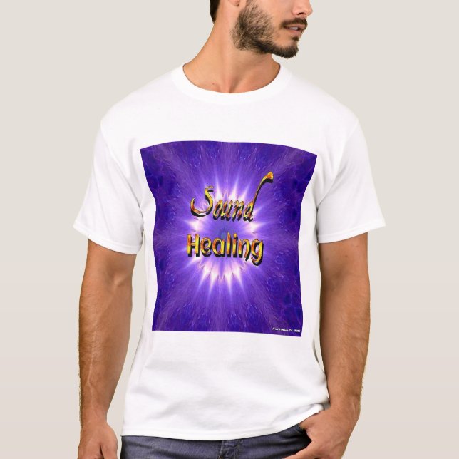 Sound Healing Colorful Sacred Geometrie Mandala T-Shirt (Vorderseite)