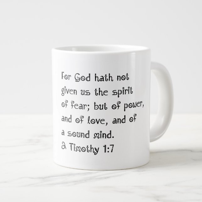 Sound Mind - Jumbo-Tasse (Vorderseite Rechts)