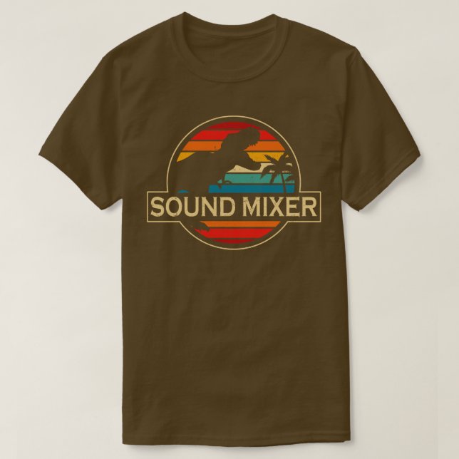 Sound Mixer Dinosaur T-Shirt (Design vorne)