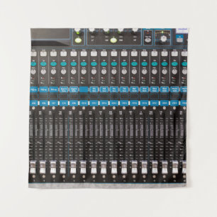 Sound Mixer Kontrolle, Veranstaltungshalle. Wandteppich