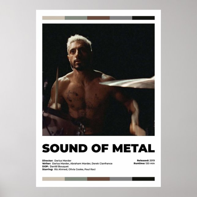 Sound of Metal Alternative Moderne Film Poster (Vorne)