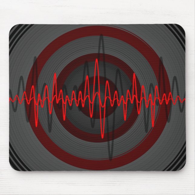 Sound Red Dark Mousepad (Vorne)
