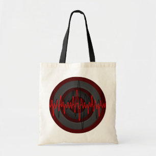 Sound Red Dark Round Budget Totbag Tragetasche