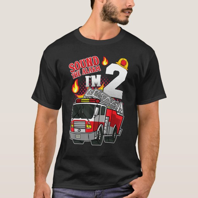Sound The Alarm Ich bin 2 Motor Feuerwehrmann 2. T-Shirt (Vorderseite)