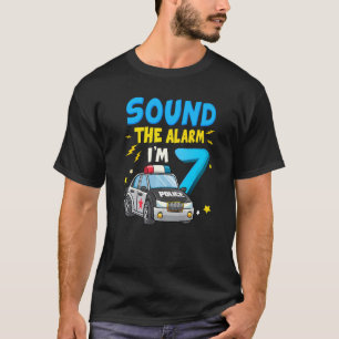 Sound The Alarm Ich bin 7 Jahre alt 7. Geburtstag T-Shirt