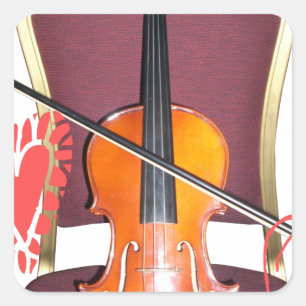 Sound von v Liebe hakuna matata valentine Quadratischer Aufkleber