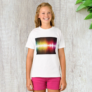 Sound Wave Abstrakt Girls T - Shirt