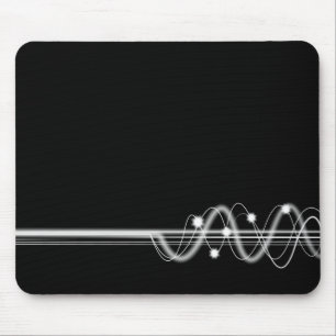 Sound Wave - Black Mousepad