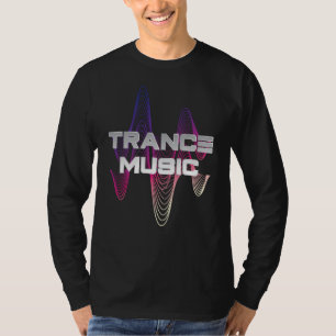 Sound Wave Design für Trance Music Fans T-Shirt