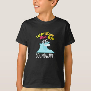 Sound Wave Funny Ocean Pun Dark BG T-Shirt