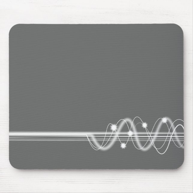 Sound Wave - Grau Mousepad (Vorne)
