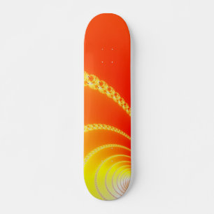 Sound Waves Fraktal Art Skateboard