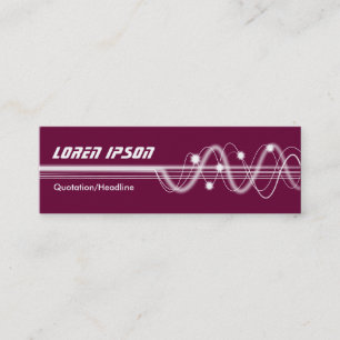 Sound Waves II - Deep Crimson Mini Visitenkarte