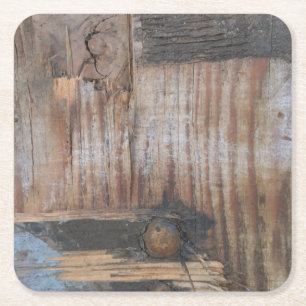 Sound Wood I Rechteckiger Pappuntersetzer