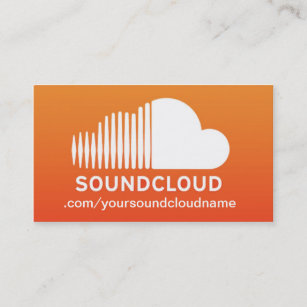 SoundCloud Musikindustrie-Karte Visitenkarte