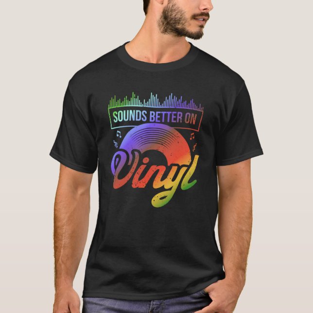 Sounds Better on Vinyl  Retro Record Vinyl   1 T-Shirt (Vorderseite)