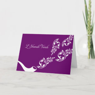 Sounds der Shofar Rosh Hashanah Grußkarte Feiertagskarte