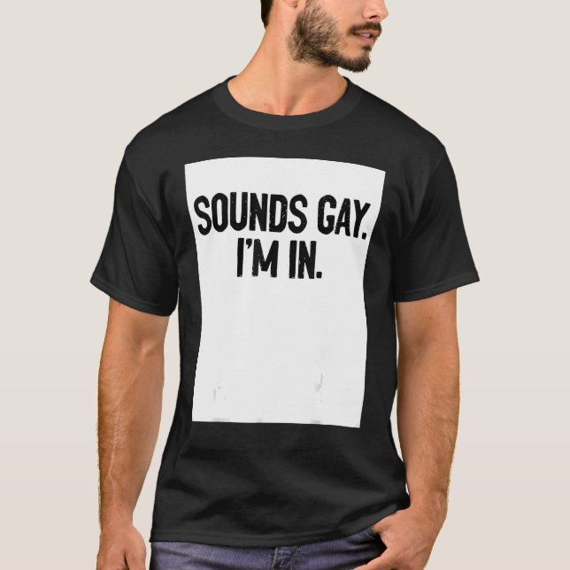 Sounds Gay I'm In Pride Rainbow Love Queer Diversi T-Shirt (Vorderseite)